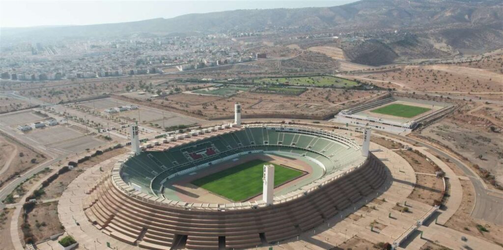L'un des stades de la Coupe d'Afrique des Nations 2025 : Stade Adrar à Agadir