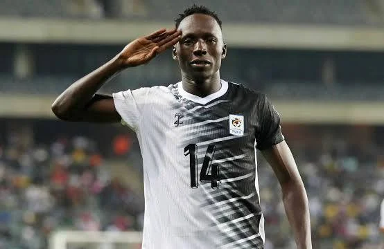 Denis Omedi als sterspeler van Oeganda
