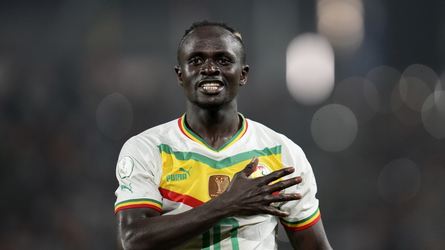 Sadio Mané als sterspeler van Senegal