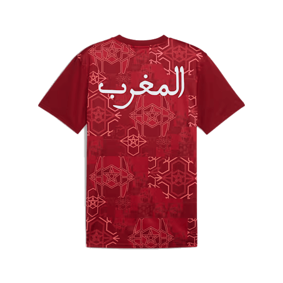 Marokko Prematch Shirt Afrika Cup 2025 achterkant